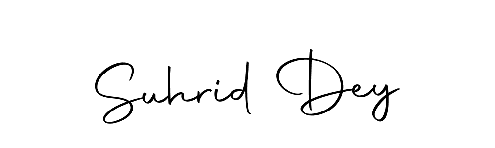 if you are searching for the best signature style for your name Suhrid Dey. so please give up your signature search. here we have designed multiple signature styles  using Autography-DOLnW. Suhrid Dey signature style 10 images and pictures png