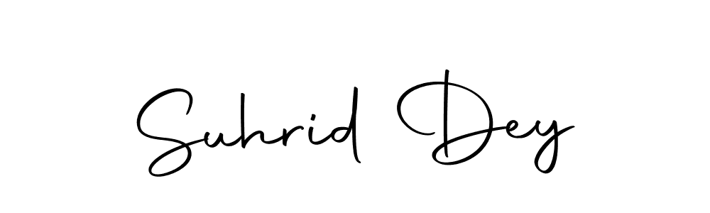 if you are searching for the best signature style for your name Suhrid Dey. so please give up your signature search. here we have designed multiple signature styles  using Autography-DOLnW. Suhrid Dey signature style 10 images and pictures png