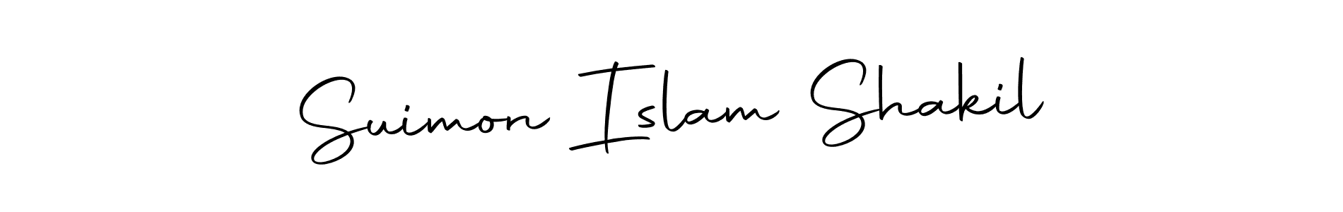Create a beautiful signature design for name Suimon Islam Shakil. With this signature (Autography-DOLnW) fonts, you can make a handwritten signature for free. Suimon Islam Shakil signature style 10 images and pictures png