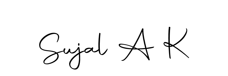 You can use this online signature creator to create a handwritten signature for the name Sujal A K. This is the best online autograph maker. Sujal A K signature style 10 images and pictures png