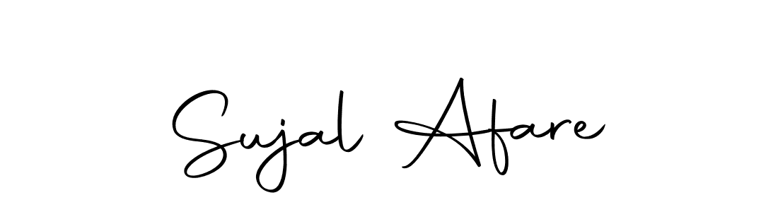 How to make Sujal Afare name signature. Use Autography-DOLnW style for creating short signs online. This is the latest handwritten sign. Sujal Afare signature style 10 images and pictures png