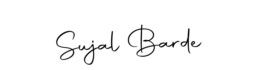 How to make Sujal Barde name signature. Use Autography-DOLnW style for creating short signs online. This is the latest handwritten sign. Sujal Barde signature style 10 images and pictures png