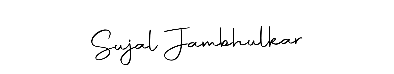 This is the best signature style for the Sujal Jambhulkar name. Also you like these signature font (Autography-DOLnW). Mix name signature. Sujal Jambhulkar signature style 10 images and pictures png