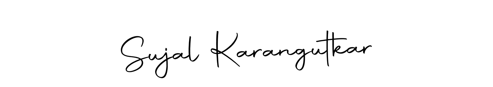 How to make Sujal Karangutkar name signature. Use Autography-DOLnW style for creating short signs online. This is the latest handwritten sign. Sujal Karangutkar signature style 10 images and pictures png