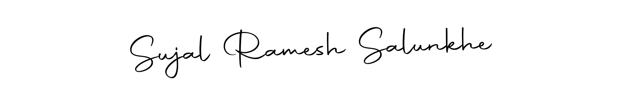 This is the best signature style for the Sujal Ramesh Salunkhe name. Also you like these signature font (Autography-DOLnW). Mix name signature. Sujal Ramesh Salunkhe signature style 10 images and pictures png