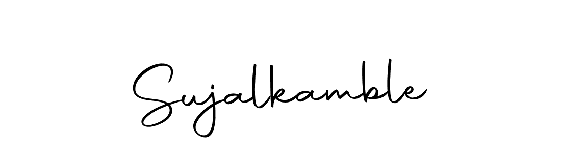 Make a beautiful signature design for name Sujalkamble. With this signature (Autography-DOLnW) style, you can create a handwritten signature for free. Sujalkamble signature style 10 images and pictures png