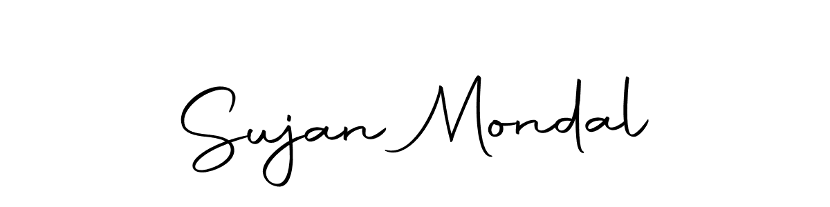 How to make Sujan Mondal name signature. Use Autography-DOLnW style for creating short signs online. This is the latest handwritten sign. Sujan Mondal signature style 10 images and pictures png