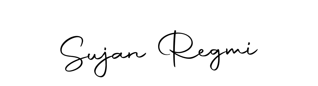 You should practise on your own different ways (Autography-DOLnW) to write your name (Sujan Regmi) in signature. don't let someone else do it for you. Sujan Regmi signature style 10 images and pictures png