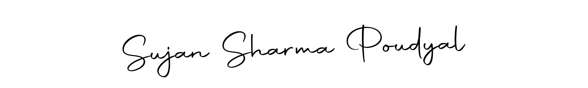 Make a beautiful signature design for name Sujan Sharma Poudyal. Use this online signature maker to create a handwritten signature for free. Sujan Sharma Poudyal signature style 10 images and pictures png