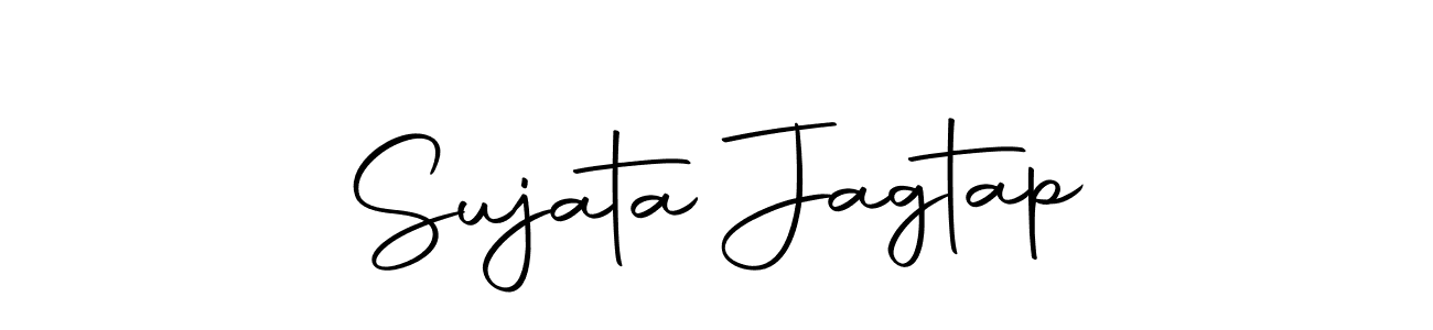 This is the best signature style for the Sujata Jagtap name. Also you like these signature font (Autography-DOLnW). Mix name signature. Sujata Jagtap signature style 10 images and pictures png