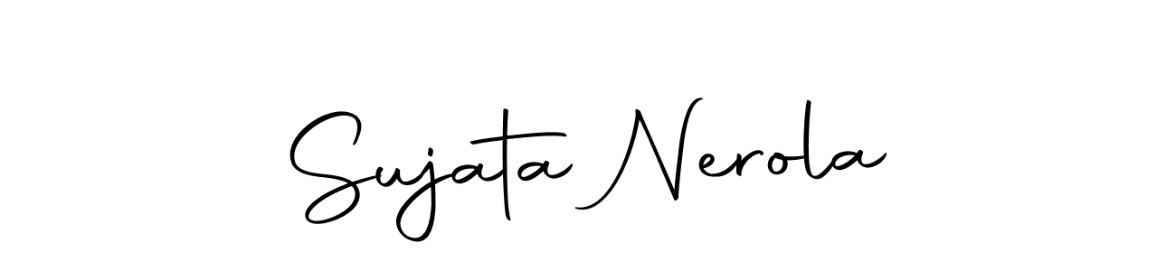 Design your own signature with our free online signature maker. With this signature software, you can create a handwritten (Autography-DOLnW) signature for name Sujata Nerola. Sujata Nerola signature style 10 images and pictures png