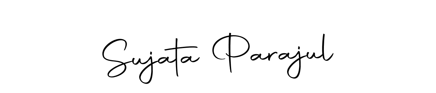 Make a beautiful signature design for name Sujata Parajul. Use this online signature maker to create a handwritten signature for free. Sujata Parajul signature style 10 images and pictures png