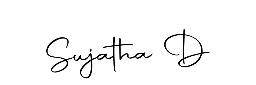 How to make Sujatha D signature? Autography-DOLnW is a professional autograph style. Create handwritten signature for Sujatha D name. Sujatha D signature style 10 images and pictures png