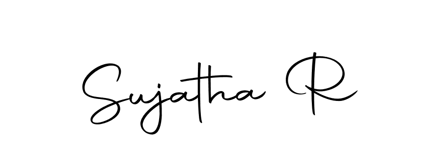 Create a beautiful signature design for name Sujatha R. With this signature (Autography-DOLnW) fonts, you can make a handwritten signature for free. Sujatha R signature style 10 images and pictures png