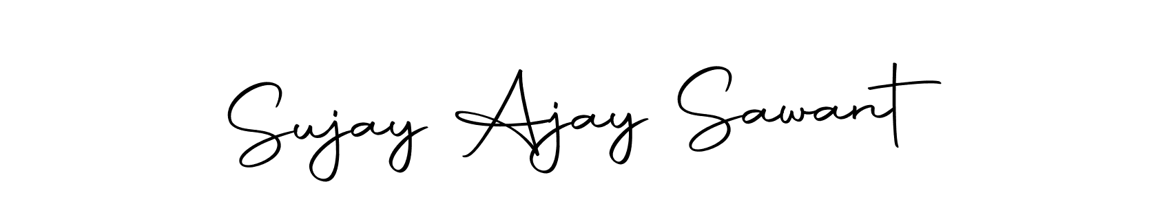 Create a beautiful signature design for name Sujay Ajay Sawant. With this signature (Autography-DOLnW) fonts, you can make a handwritten signature for free. Sujay Ajay Sawant signature style 10 images and pictures png