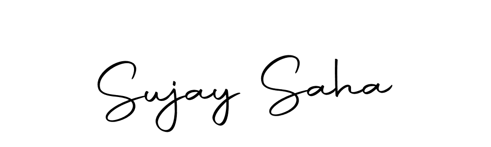 Create a beautiful signature design for name Sujay Saha. With this signature (Autography-DOLnW) fonts, you can make a handwritten signature for free. Sujay Saha signature style 10 images and pictures png