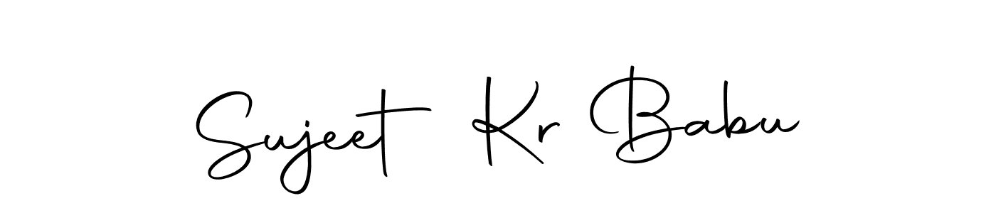You should practise on your own different ways (Autography-DOLnW) to write your name (Sujeet Kr Babu) in signature. don't let someone else do it for you. Sujeet Kr Babu signature style 10 images and pictures png
