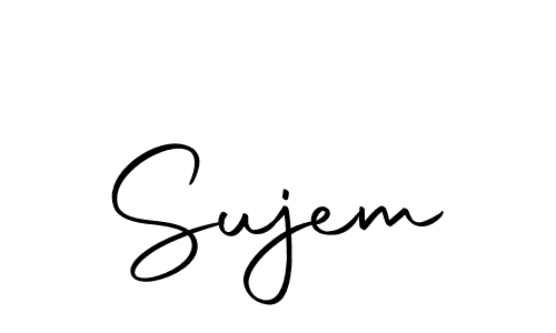 Create a beautiful signature design for name Sujem. With this signature (Autography-DOLnW) fonts, you can make a handwritten signature for free. Sujem signature style 10 images and pictures png