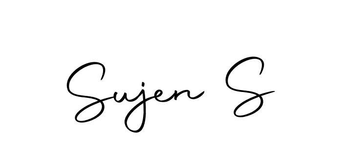 Design your own signature with our free online signature maker. With this signature software, you can create a handwritten (Autography-DOLnW) signature for name Sujen S. Sujen S signature style 10 images and pictures png