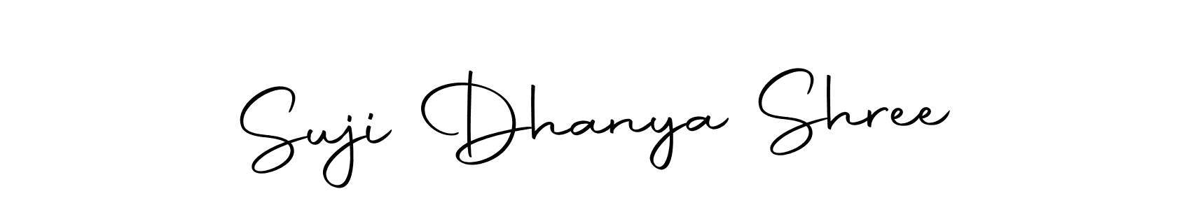 Also we have Suji Dhanya Shree name is the best signature style. Create professional handwritten signature collection using Autography-DOLnW autograph style. Suji Dhanya Shree signature style 10 images and pictures png