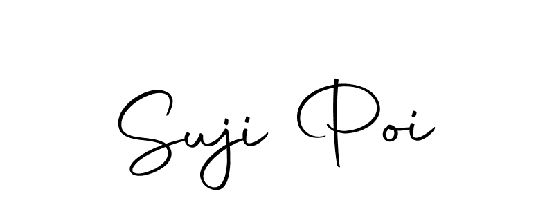 Create a beautiful signature design for name Suji Poi. With this signature (Autography-DOLnW) fonts, you can make a handwritten signature for free. Suji Poi signature style 10 images and pictures png