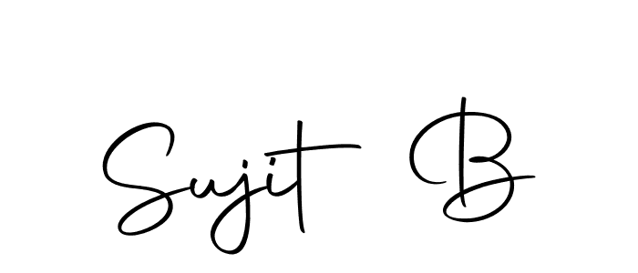 Sujit B stylish signature style. Best Handwritten Sign (Autography-DOLnW) for my name. Handwritten Signature Collection Ideas for my name Sujit B. Sujit B signature style 10 images and pictures png