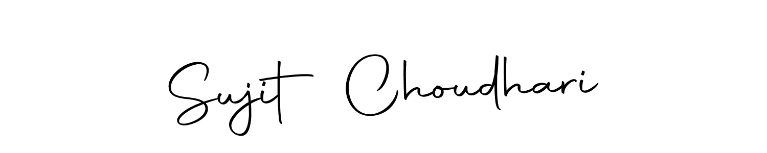 How to make Sujit Choudhari name signature. Use Autography-DOLnW style for creating short signs online. This is the latest handwritten sign. Sujit Choudhari signature style 10 images and pictures png