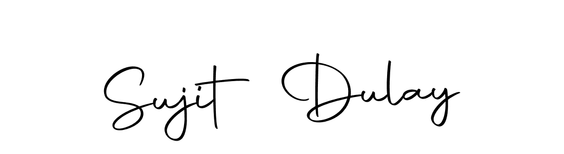 How to make Sujit Dulay name signature. Use Autography-DOLnW style for creating short signs online. This is the latest handwritten sign. Sujit Dulay signature style 10 images and pictures png