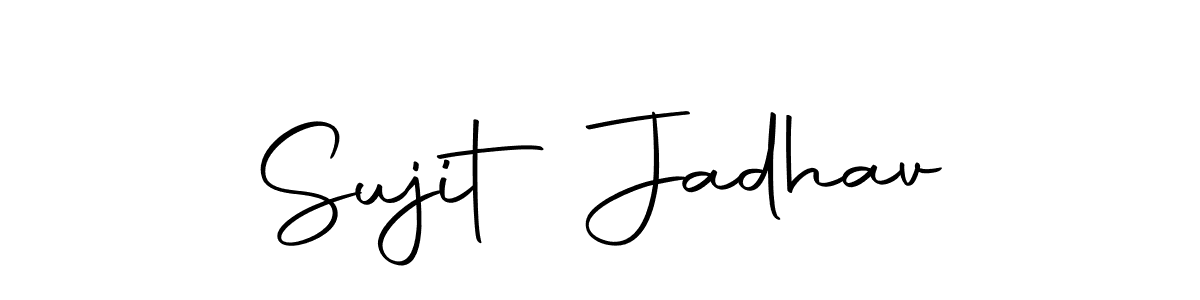Autography-DOLnW is a professional signature style that is perfect for those who want to add a touch of class to their signature. It is also a great choice for those who want to make their signature more unique. Get Sujit Jadhav name to fancy signature for free. Sujit Jadhav signature style 10 images and pictures png
