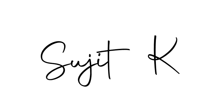 How to make Sujit K signature? Autography-DOLnW is a professional autograph style. Create handwritten signature for Sujit K name. Sujit K signature style 10 images and pictures png