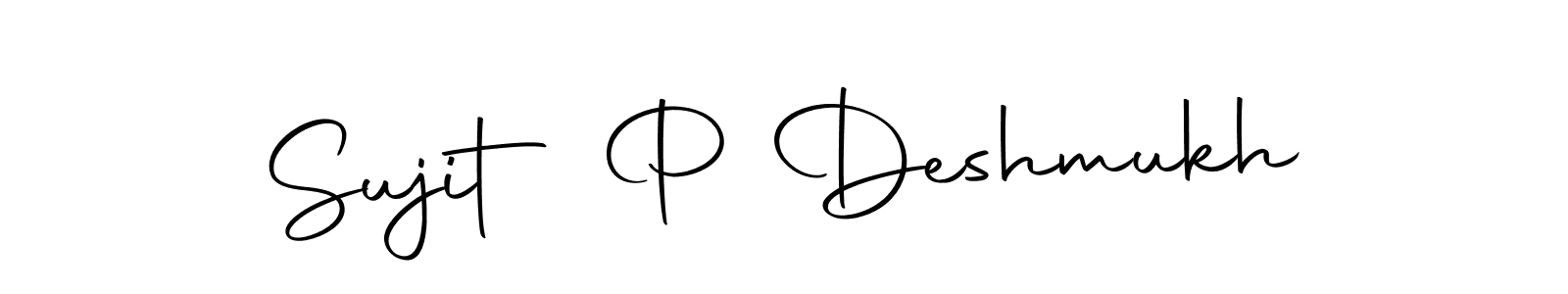 Design your own signature with our free online signature maker. With this signature software, you can create a handwritten (Autography-DOLnW) signature for name Sujit P Deshmukh. Sujit P Deshmukh signature style 10 images and pictures png