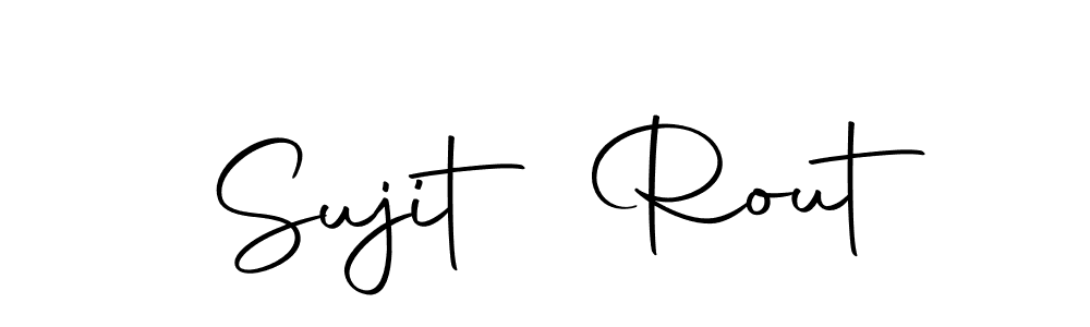 Design your own signature with our free online signature maker. With this signature software, you can create a handwritten (Autography-DOLnW) signature for name Sujit Rout. Sujit Rout signature style 10 images and pictures png