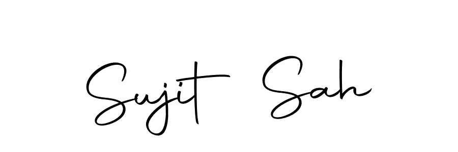 The best way (Autography-DOLnW) to make a short signature is to pick only two or three words in your name. The name Sujit Sah include a total of six letters. For converting this name. Sujit Sah signature style 10 images and pictures png