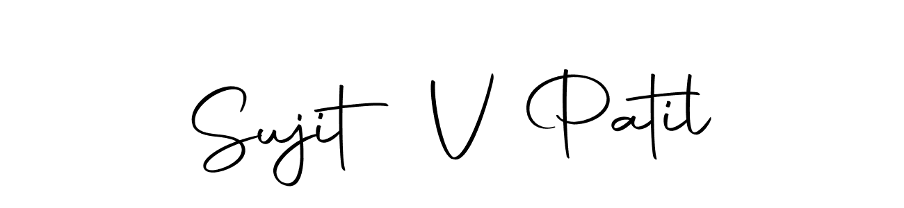 Autography-DOLnW is a professional signature style that is perfect for those who want to add a touch of class to their signature. It is also a great choice for those who want to make their signature more unique. Get Sujit V Patil name to fancy signature for free. Sujit V Patil signature style 10 images and pictures png