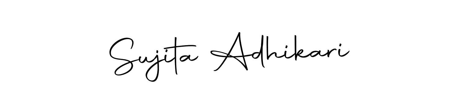 How to make Sujita Adhikari signature? Autography-DOLnW is a professional autograph style. Create handwritten signature for Sujita Adhikari name. Sujita Adhikari signature style 10 images and pictures png