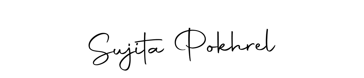 Make a short Sujita Pokhrel signature style. Manage your documents anywhere anytime using Autography-DOLnW. Create and add eSignatures, submit forms, share and send files easily. Sujita Pokhrel signature style 10 images and pictures png