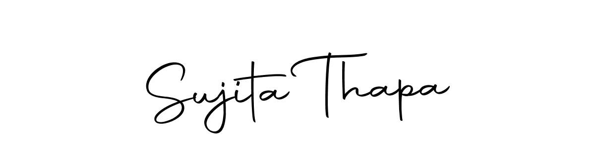 Autography-DOLnW is a professional signature style that is perfect for those who want to add a touch of class to their signature. It is also a great choice for those who want to make their signature more unique. Get Sujita Thapa name to fancy signature for free. Sujita Thapa signature style 10 images and pictures png