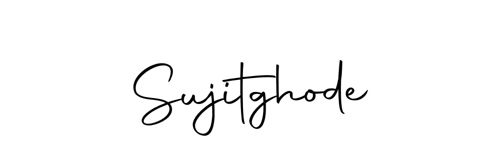 Create a beautiful signature design for name Sujitghode. With this signature (Autography-DOLnW) fonts, you can make a handwritten signature for free. Sujitghode signature style 10 images and pictures png