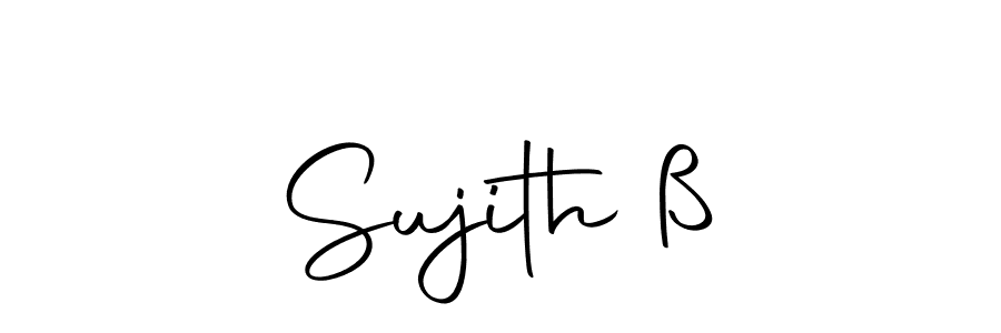 How to make Sujith ß name signature. Use Autography-DOLnW style for creating short signs online. This is the latest handwritten sign. Sujith ß signature style 10 images and pictures png