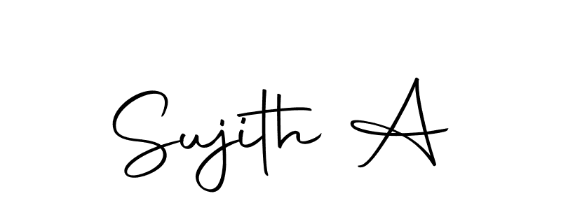 Here are the top 10 professional signature styles for the name Sujith A. These are the best autograph styles you can use for your name. Sujith A signature style 10 images and pictures png