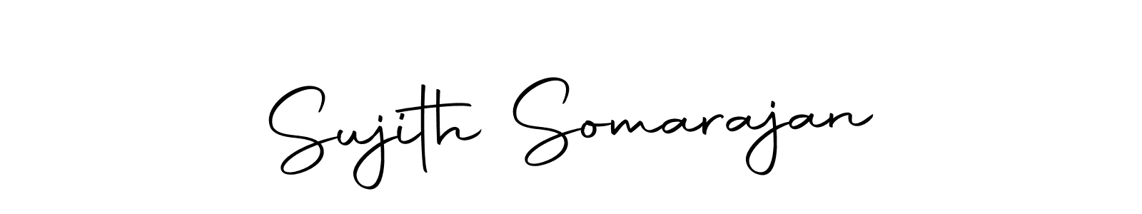 Create a beautiful signature design for name Sujith Somarajan. With this signature (Autography-DOLnW) fonts, you can make a handwritten signature for free. Sujith Somarajan signature style 10 images and pictures png