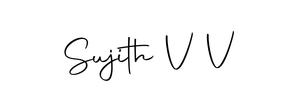 Make a short Sujith V V signature style. Manage your documents anywhere anytime using Autography-DOLnW. Create and add eSignatures, submit forms, share and send files easily. Sujith V V signature style 10 images and pictures png