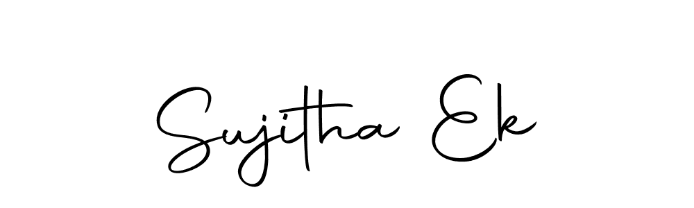 Autography-DOLnW is a professional signature style that is perfect for those who want to add a touch of class to their signature. It is also a great choice for those who want to make their signature more unique. Get Sujitha Ek name to fancy signature for free. Sujitha Ek signature style 10 images and pictures png