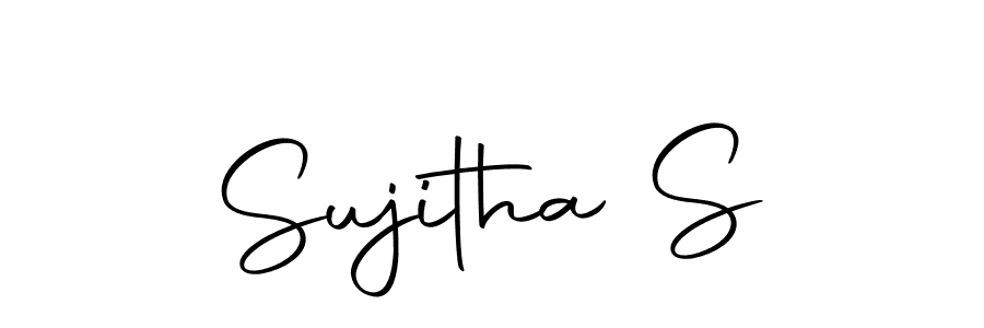 Design your own signature with our free online signature maker. With this signature software, you can create a handwritten (Autography-DOLnW) signature for name Sujitha S. Sujitha S signature style 10 images and pictures png