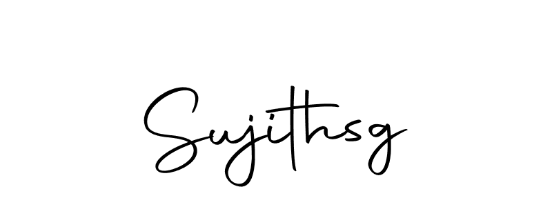 Use a signature maker to create a handwritten signature online. With this signature software, you can design (Autography-DOLnW) your own signature for name Sujithsg. Sujithsg signature style 10 images and pictures png