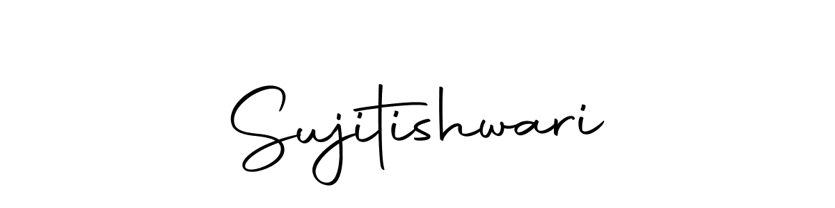 Design your own signature with our free online signature maker. With this signature software, you can create a handwritten (Autography-DOLnW) signature for name Sujitishwari. Sujitishwari signature style 10 images and pictures png