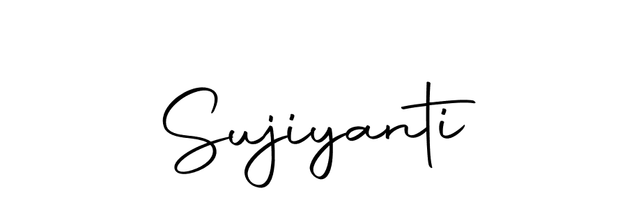 Make a beautiful signature design for name Sujiyanti. Use this online signature maker to create a handwritten signature for free. Sujiyanti signature style 10 images and pictures png