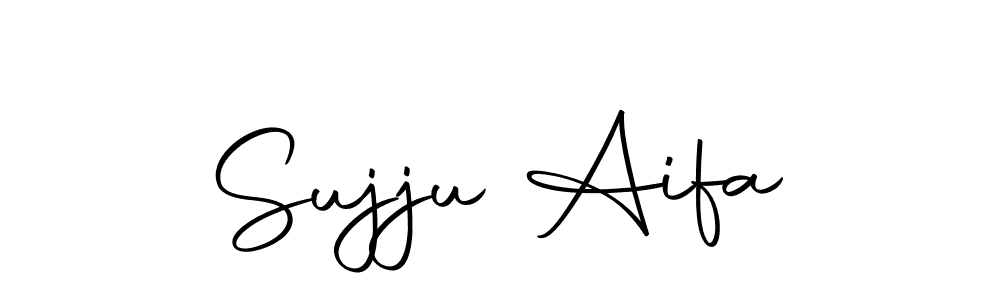 You should practise on your own different ways (Autography-DOLnW) to write your name (Sujju Aifa) in signature. don't let someone else do it for you. Sujju Aifa signature style 10 images and pictures png