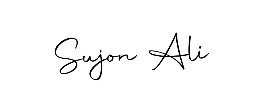 You should practise on your own different ways (Autography-DOLnW) to write your name (Sujon Ali) in signature. don't let someone else do it for you. Sujon Ali signature style 10 images and pictures png