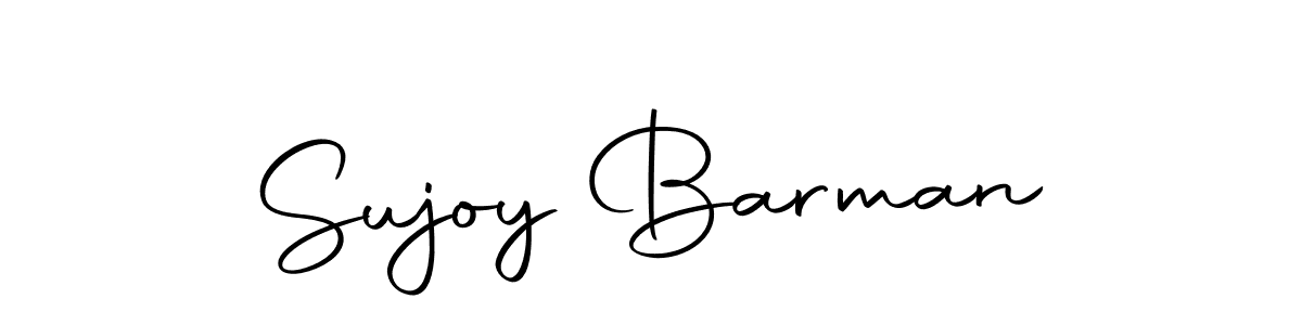 How to make Sujoy Barman name signature. Use Autography-DOLnW style for creating short signs online. This is the latest handwritten sign. Sujoy Barman signature style 10 images and pictures png